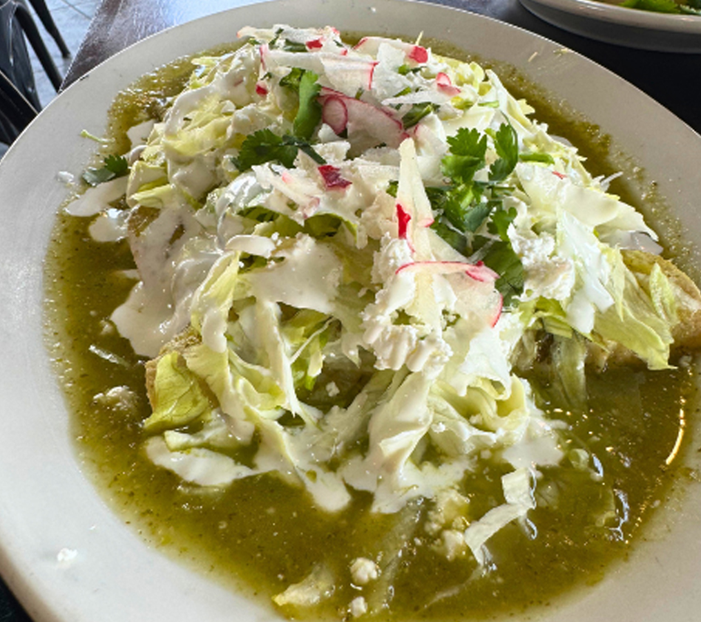 Enchiladas verdes de carnitas